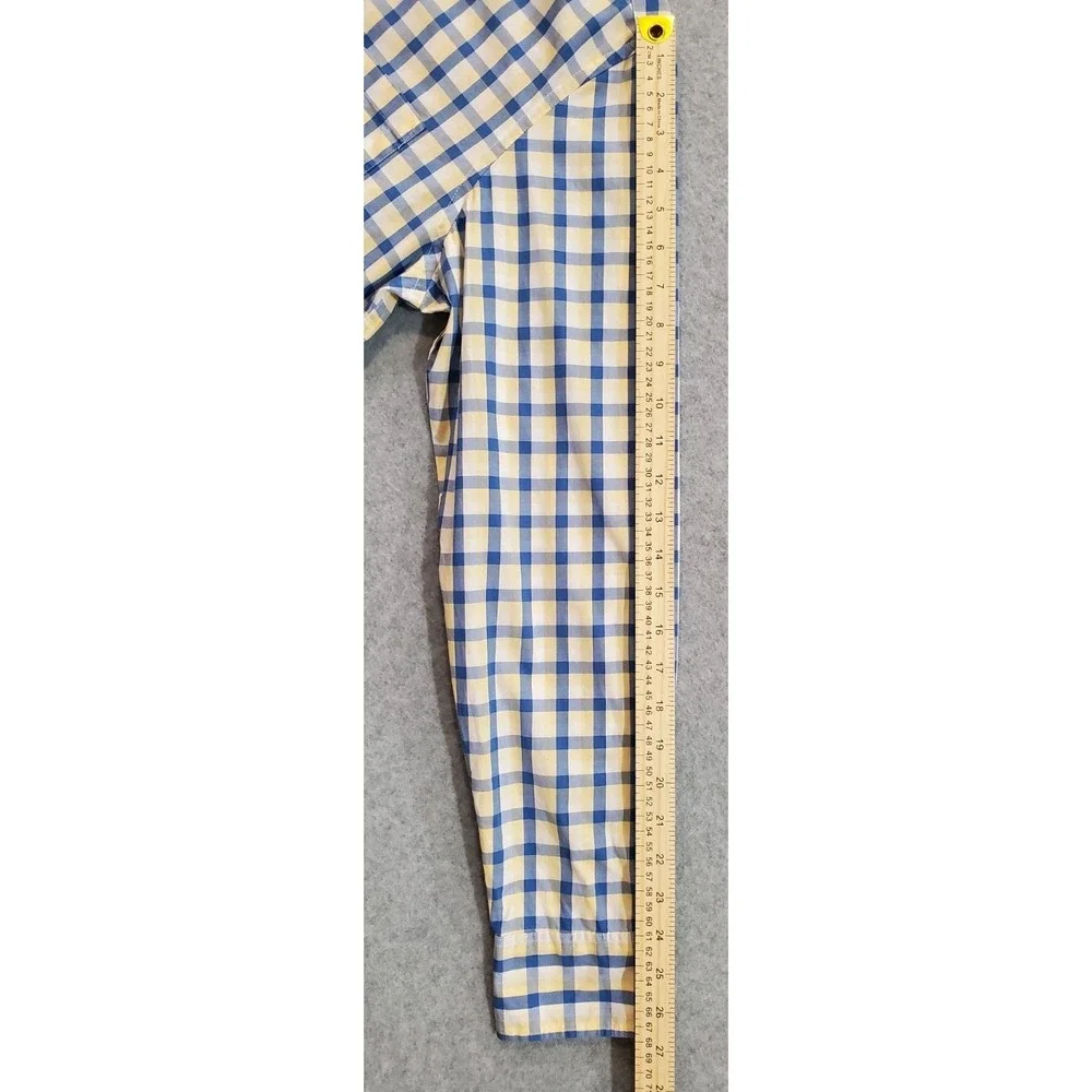 Lot of 2 J. Crew Plaid Button Down Shirts Medium Classic‎ / Slim Untucked